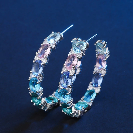 Colour Hoop Earrings