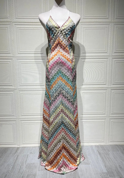 Boho Crochet Patchwork Dress