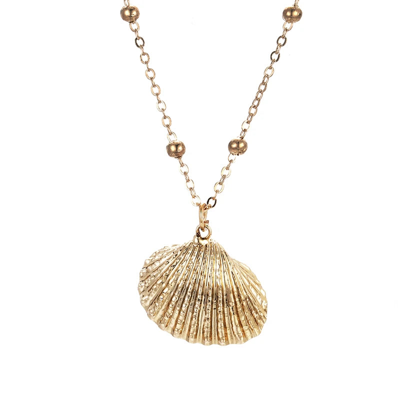 Gold-Plated Shell Necklaces