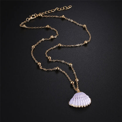 Gold-Plated Shell Necklaces