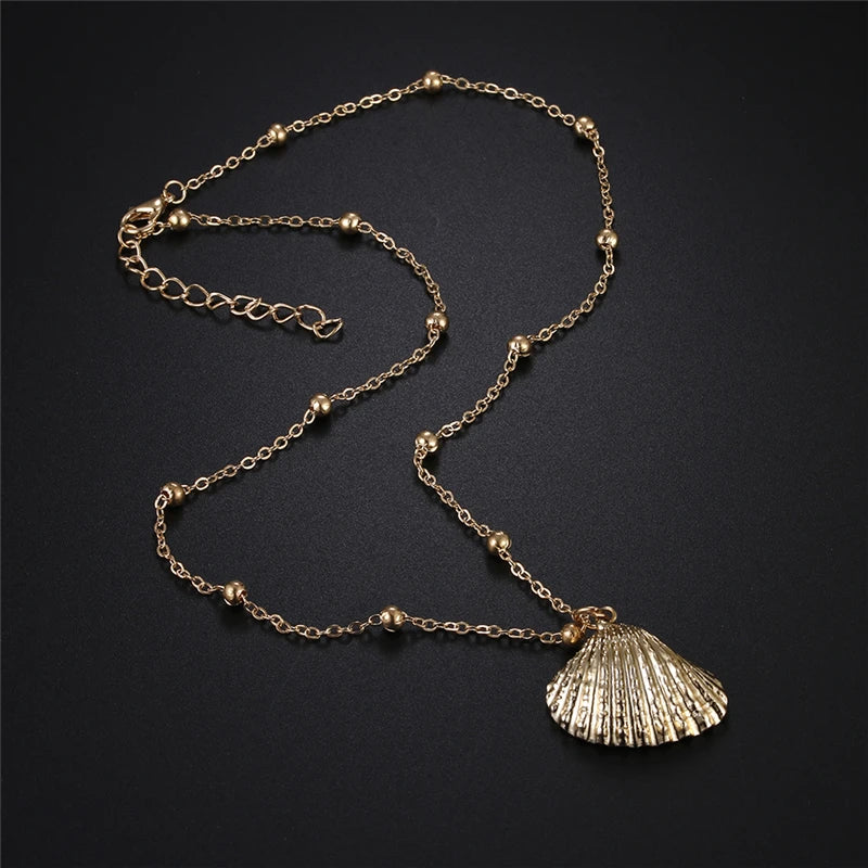 Gold-Plated Shell Necklaces