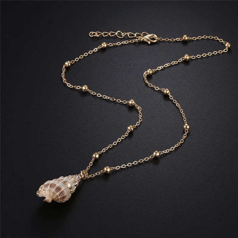 Gold-Plated Shell Necklaces