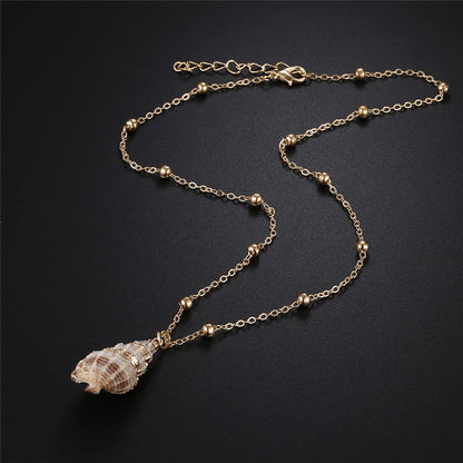 Gold-Plated Shell Necklaces
