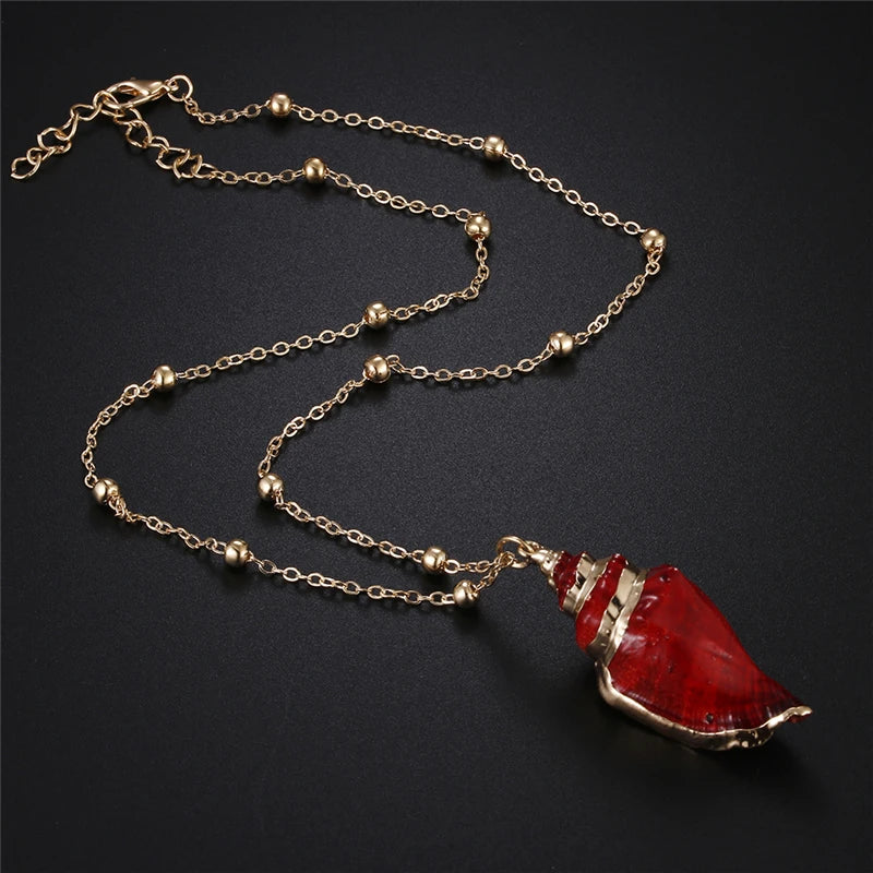 Gold-Plated Shell Necklaces