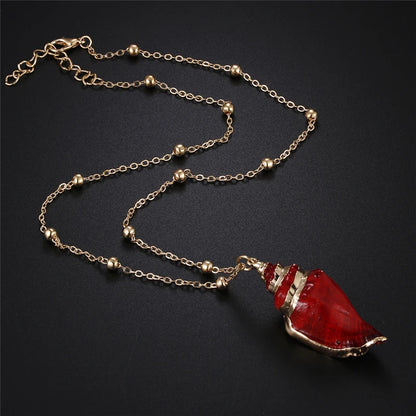 Gold-Plated Shell Necklaces