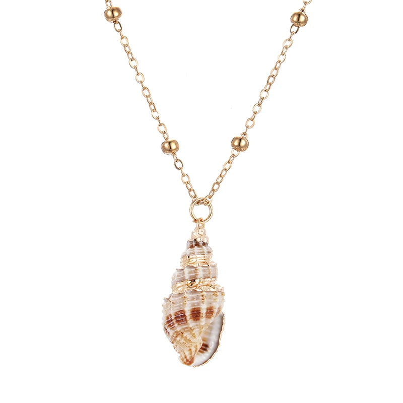Gold-Plated Shell Necklaces