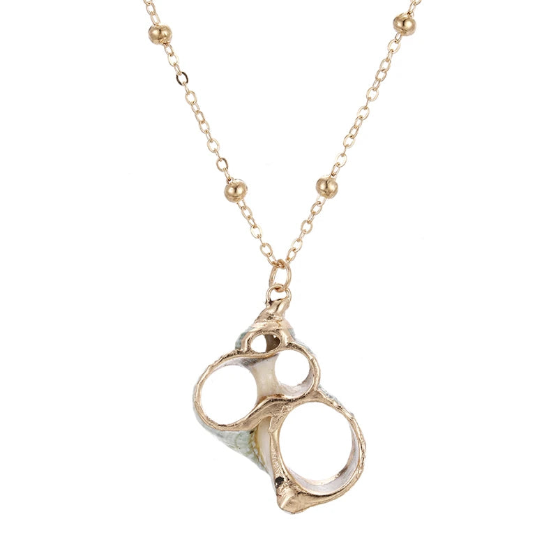 Gold-Plated Shell Necklaces