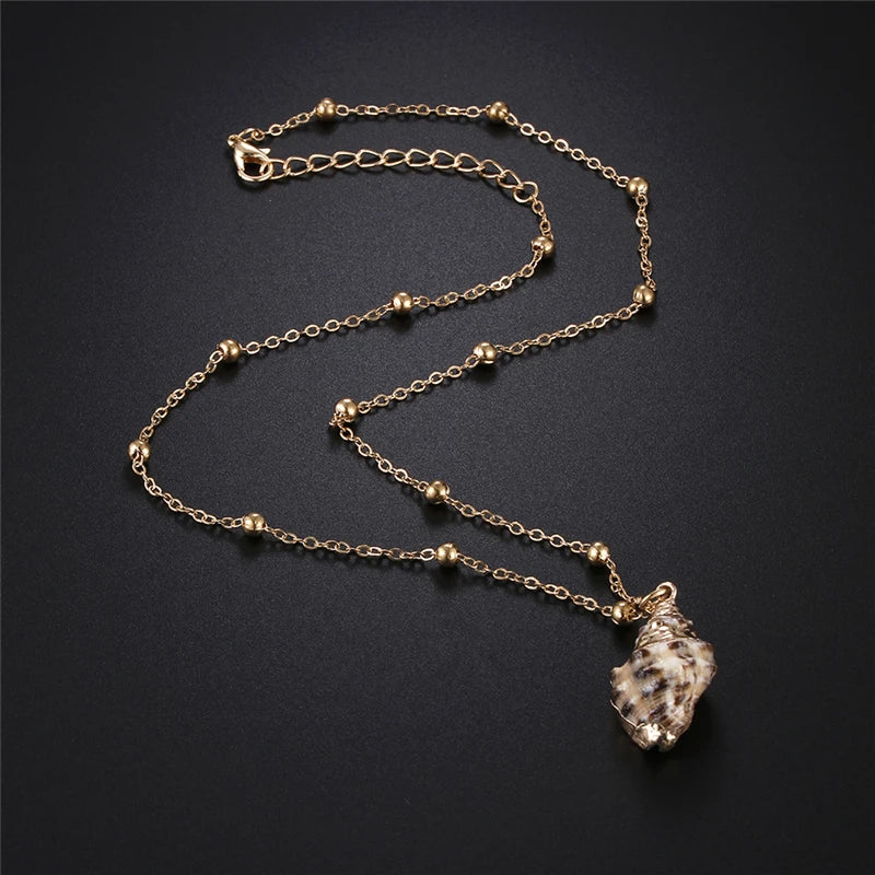 Gold-Plated Shell Necklaces