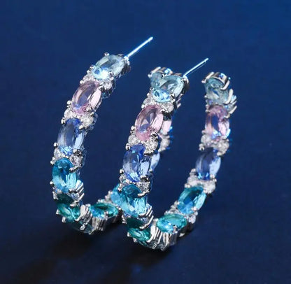 Colour Hoop Earrings