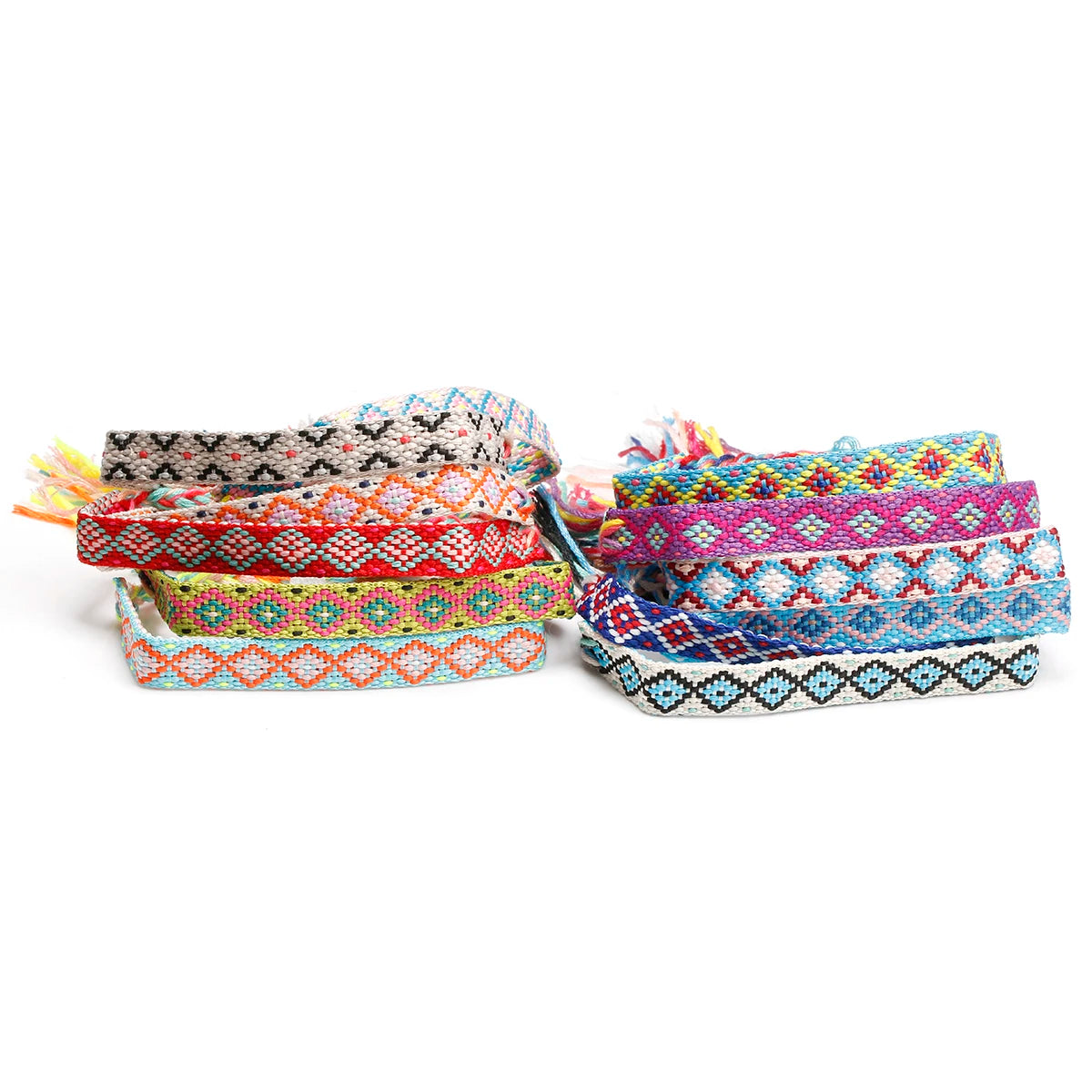 Handwoven Friendship Bracelets! Yellow Diamonds