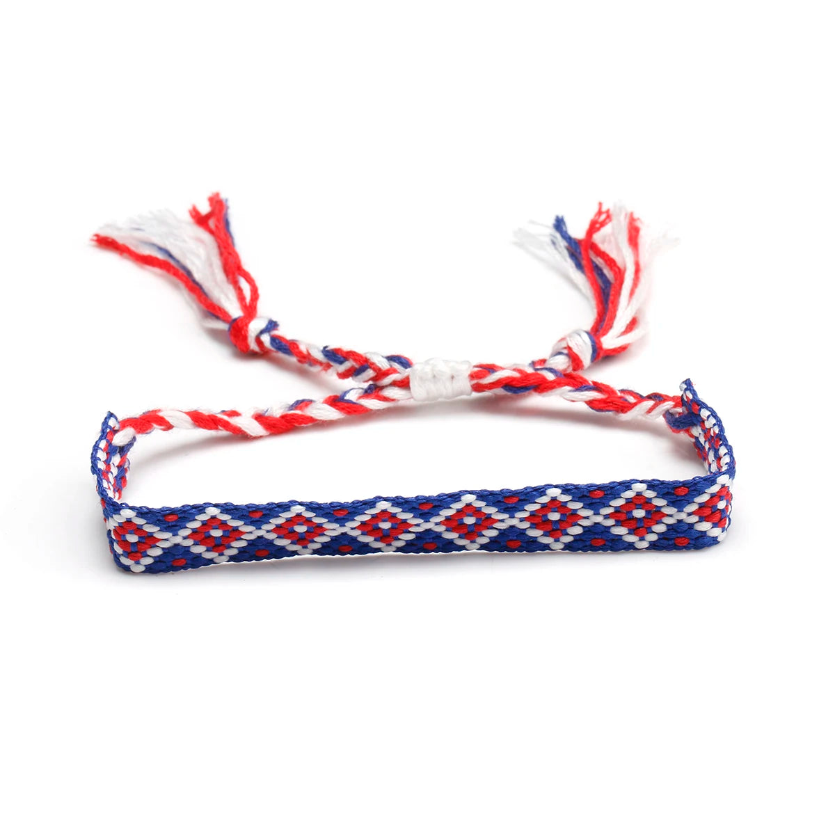 Handwoven Friendship Bracelets! White Diamonds