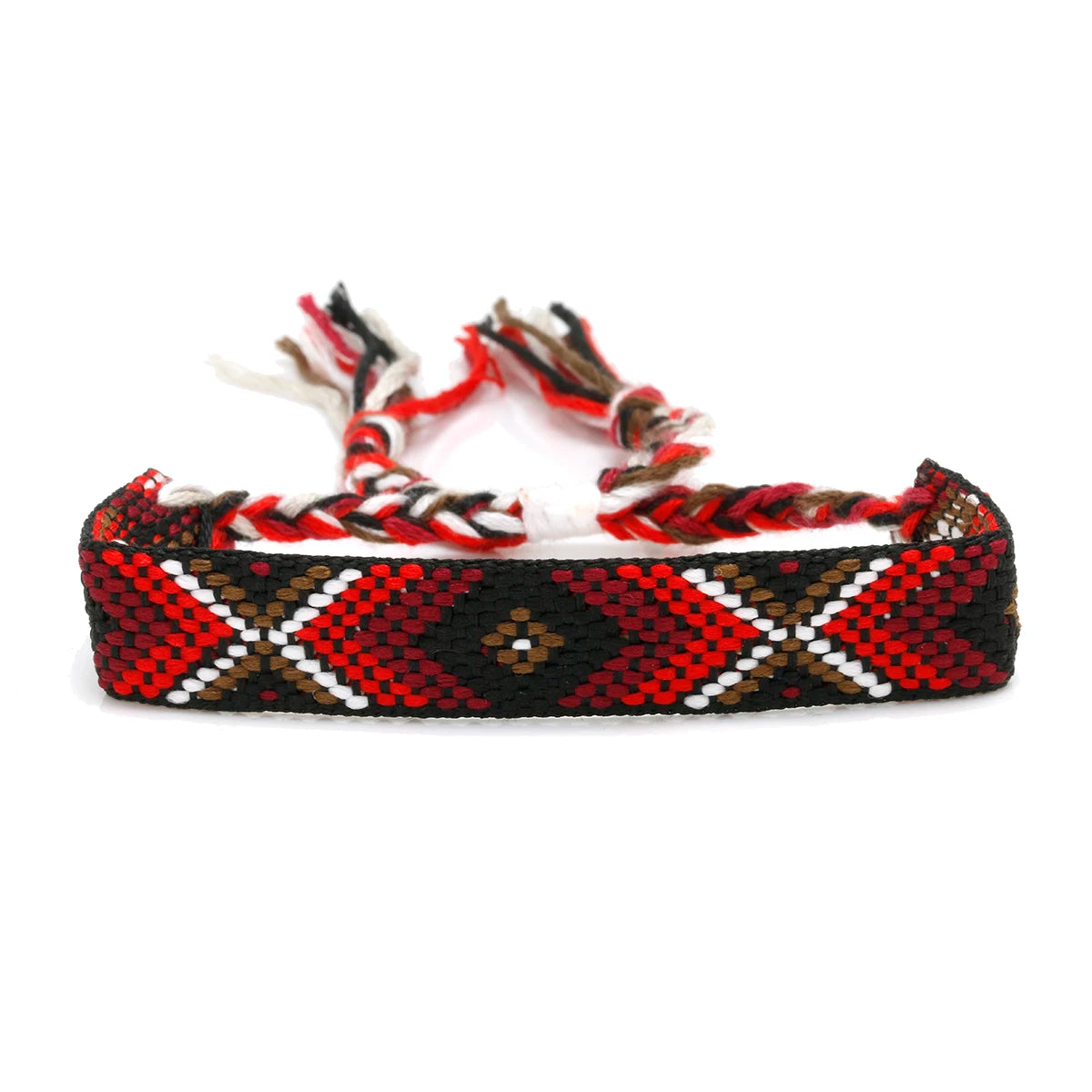 Handwoven Friendship Bracelets! Red and Brown