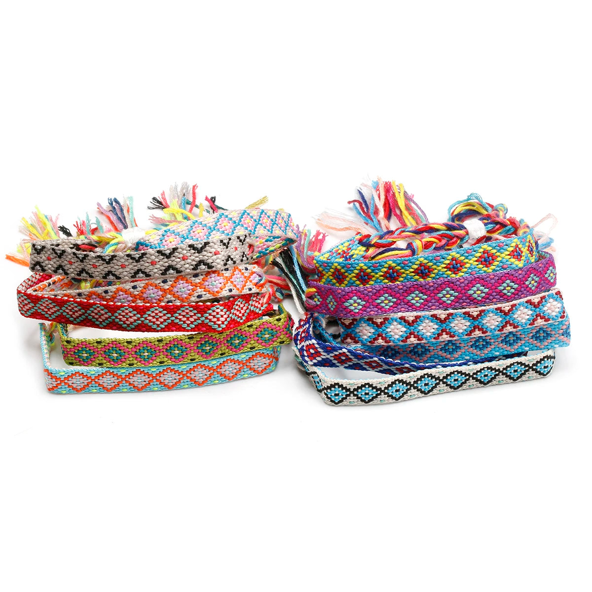 Handwoven Friendship Bracelets! Yellow Diamonds