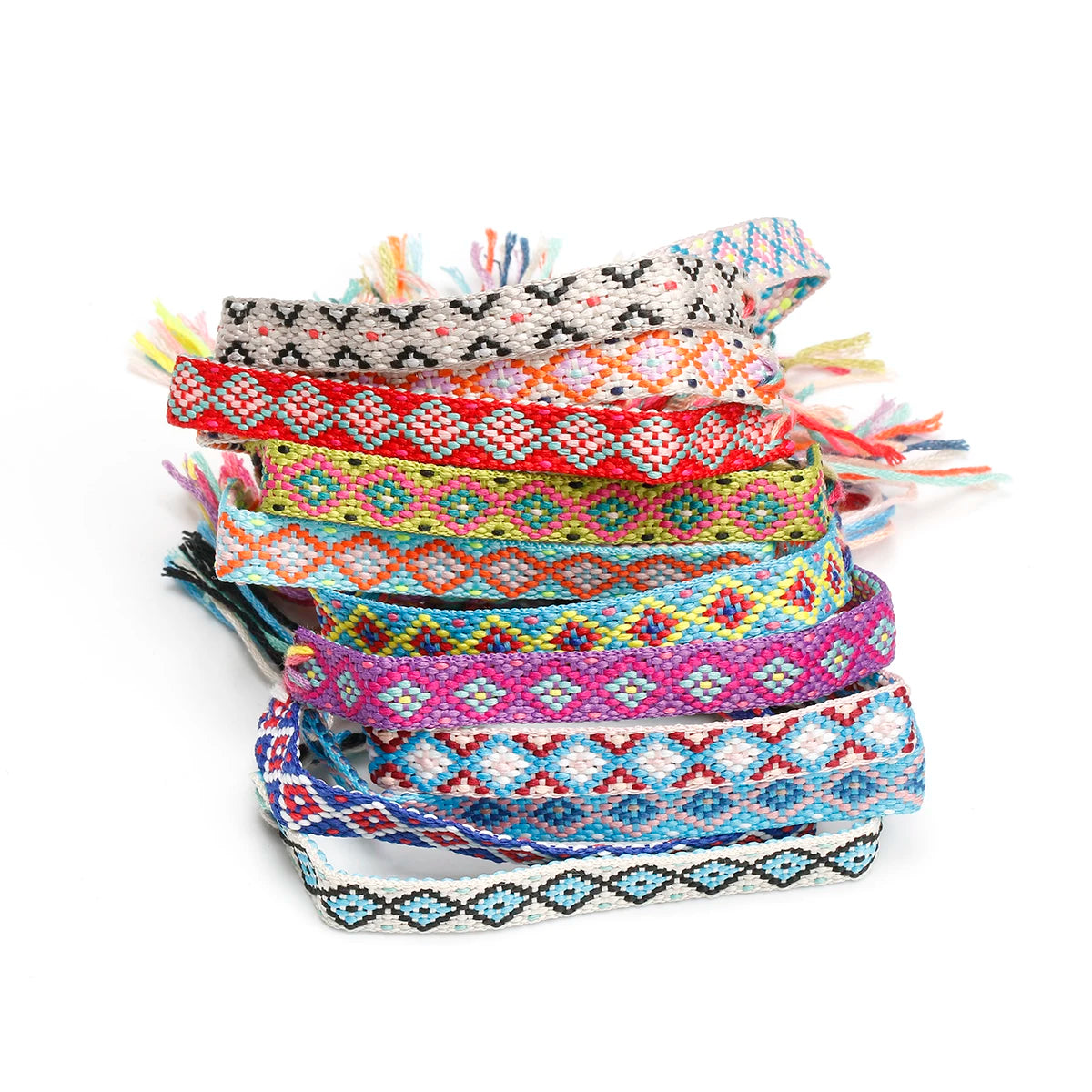 Handwoven Friendship Bracelets! Yellow Diamonds