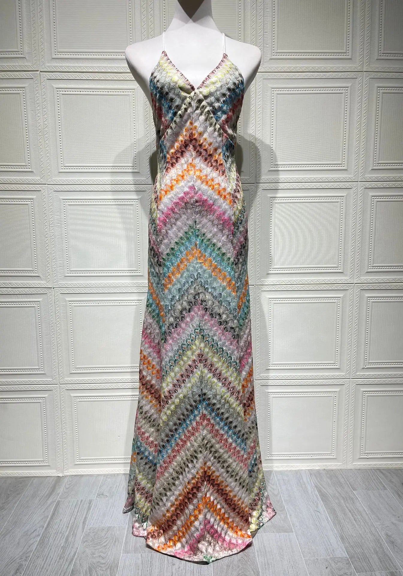 Boho Crochet Patchwork Dress