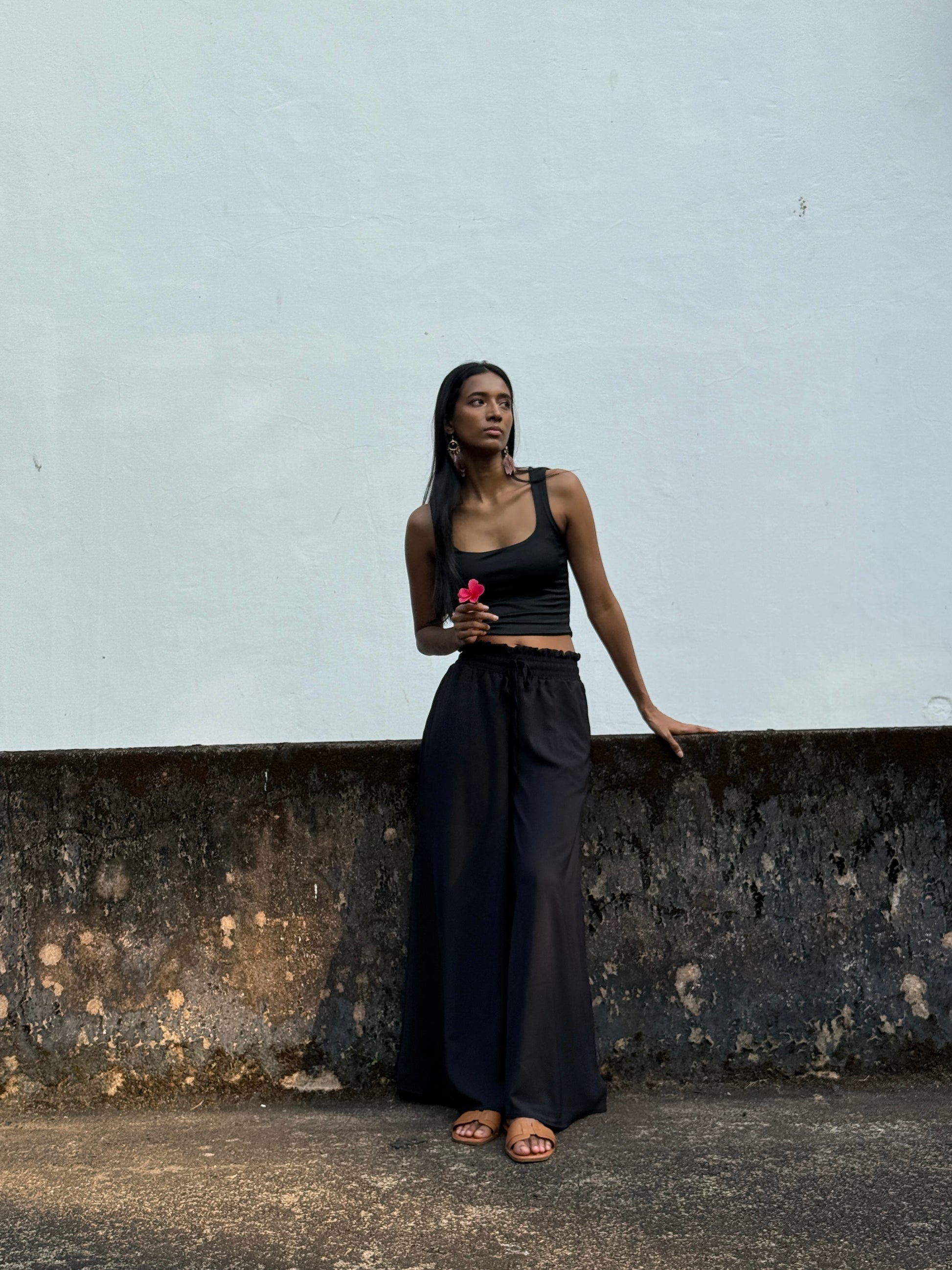 High Waist Cool Pants Black