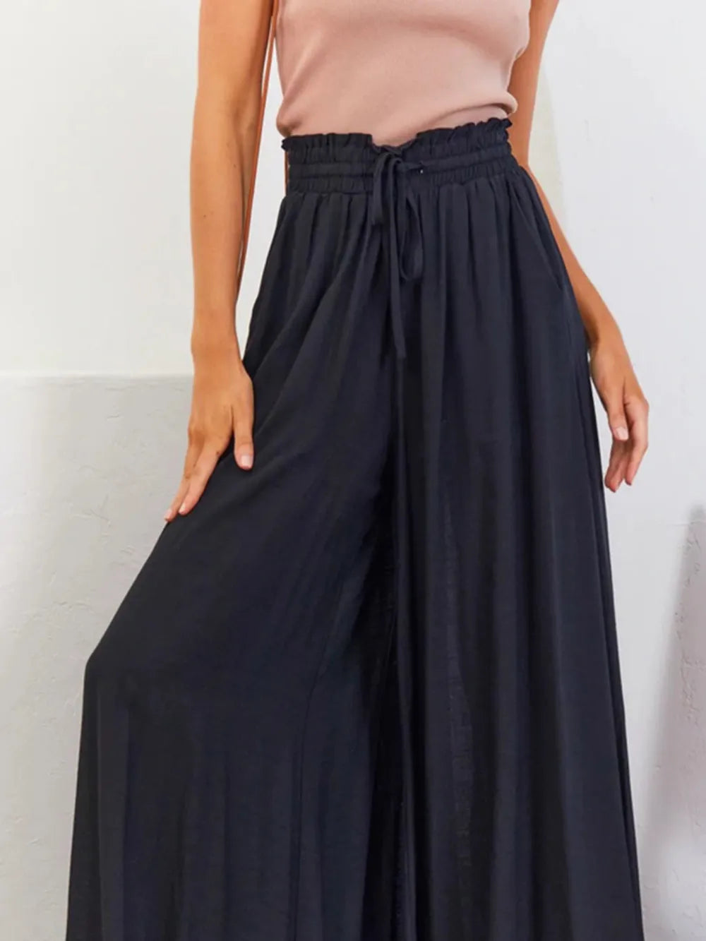 High Waist Cool Pants Black
