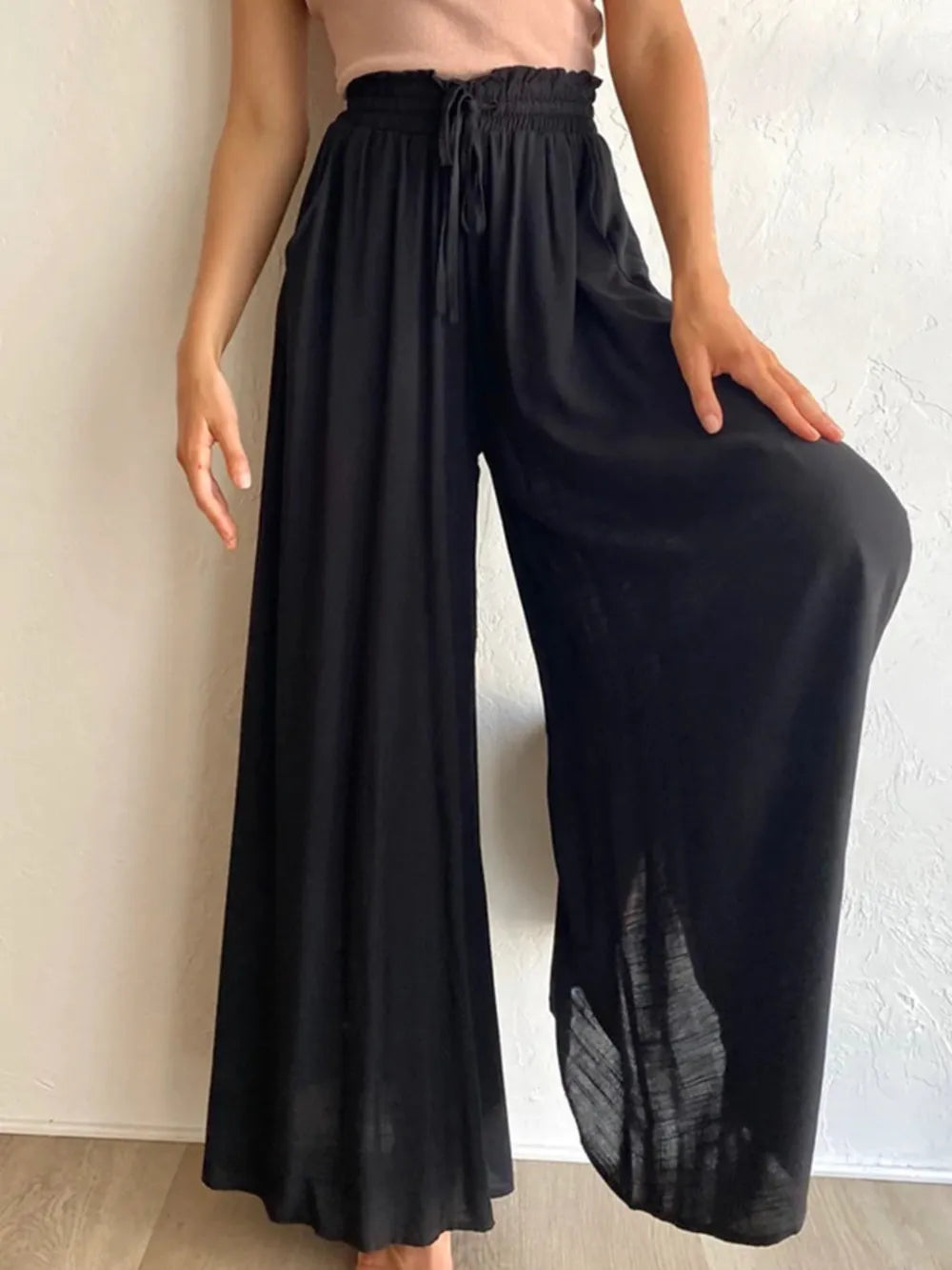 High Waist Cool Pants Black