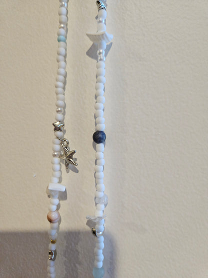 Crystal Bead Hip Chains for Beach Vibes