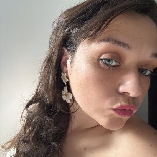 Double Flower Earrings