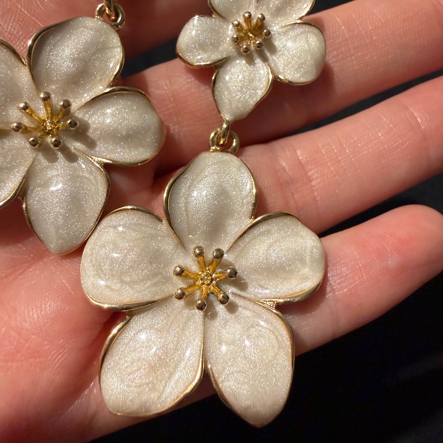 Double Flower Earrings