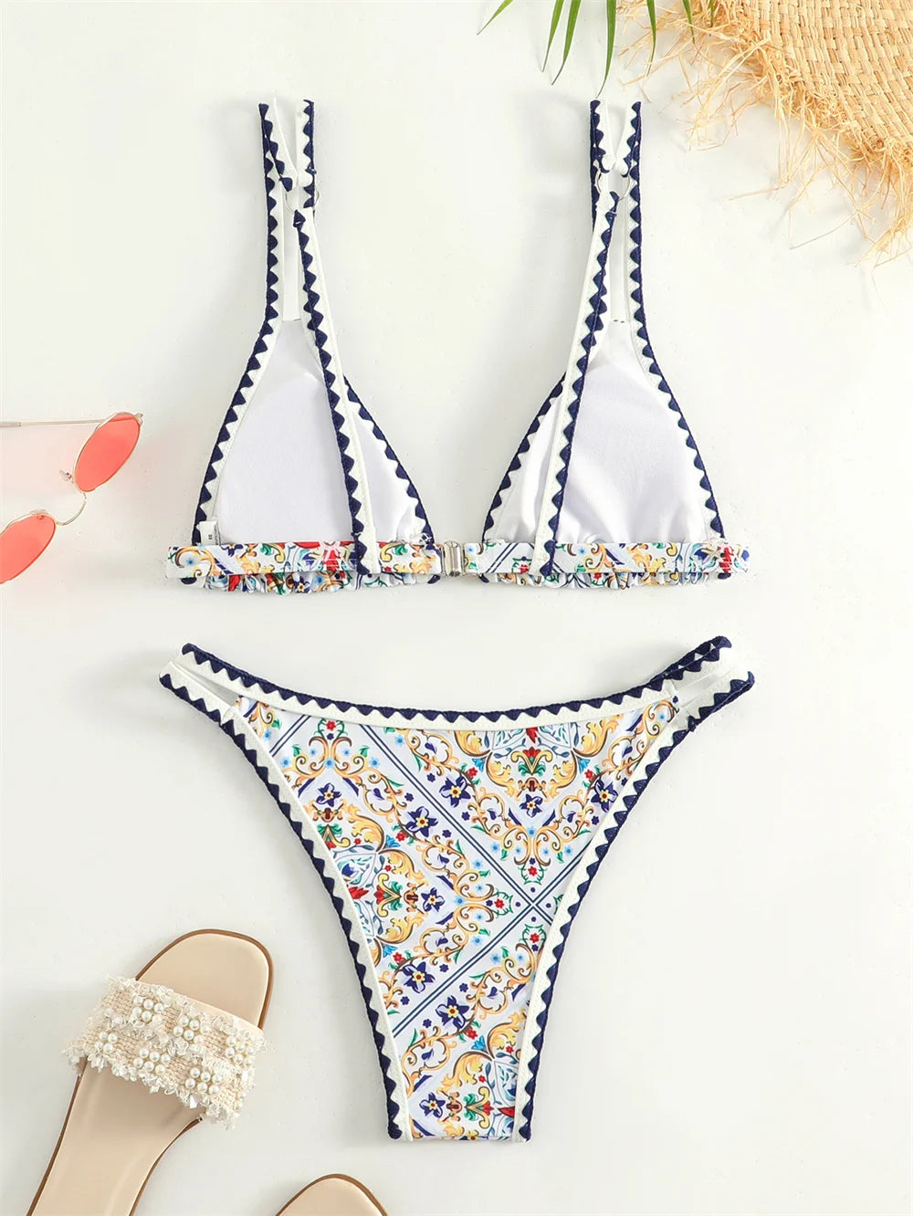 Kawaii Boho Bikini Black border