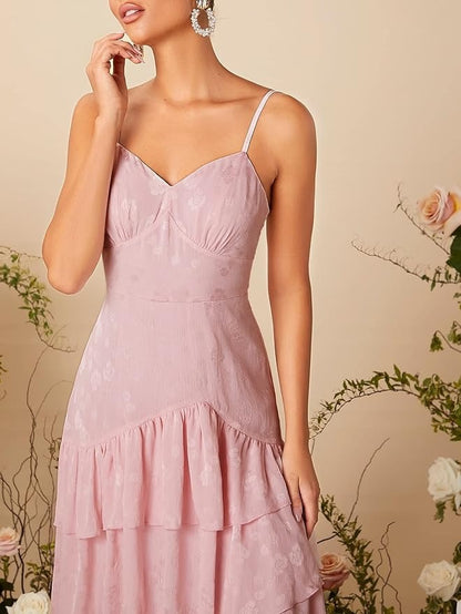 Pink Midi Flair Dress