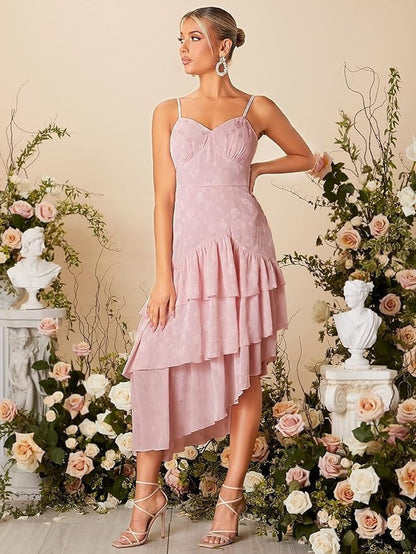 Pink Midi Flair Dress