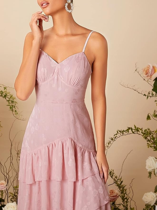 Pink Midi Flair Dress
