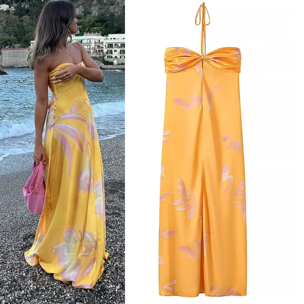 Pretty Yellow Boho Dress