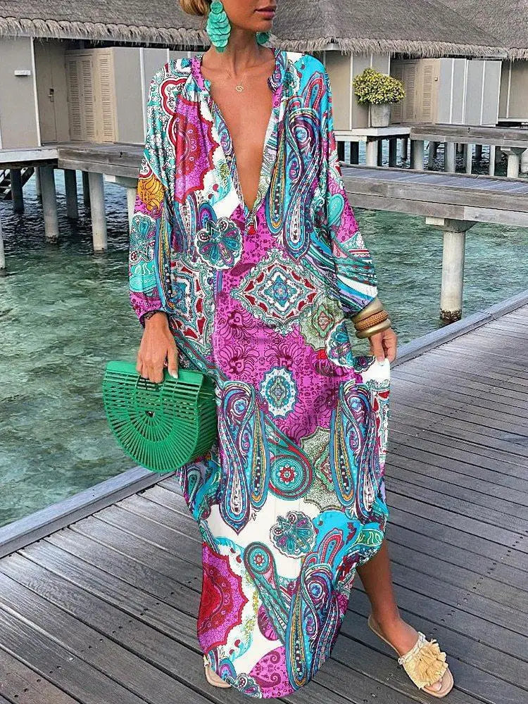 Oversized Boho Dress Color