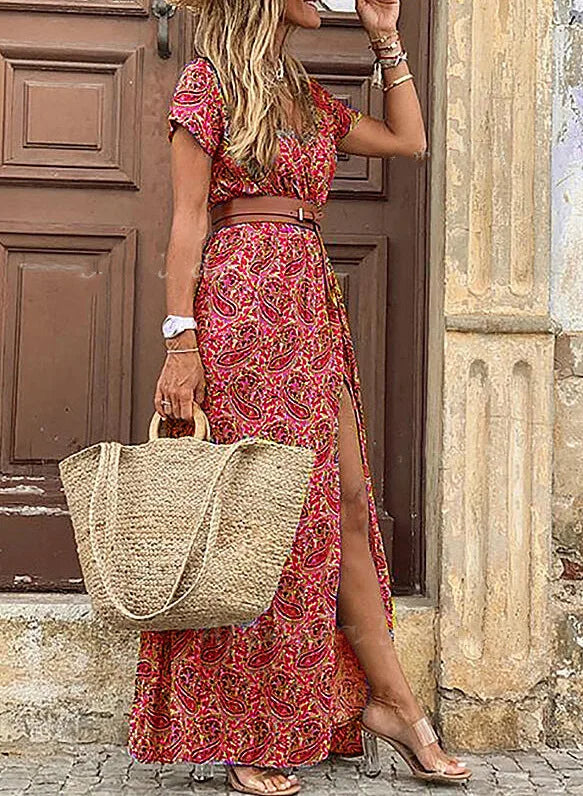 Paisley Print Dress Multi