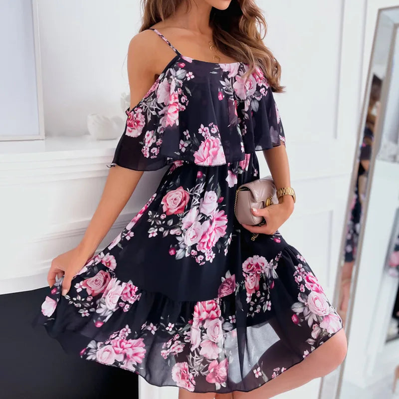 Pretty-Casual Go Out Dress Black