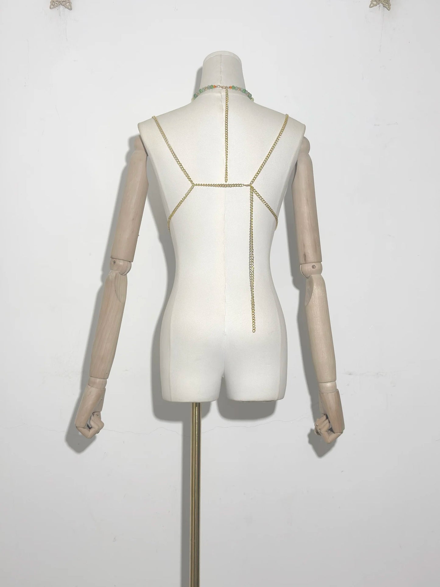 Pretty Body Chain Top Green Multi One Size China