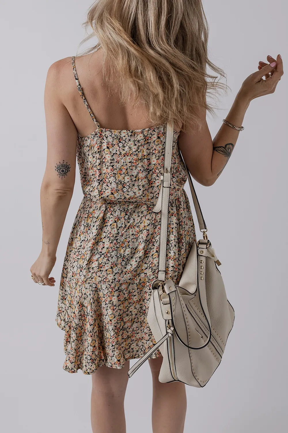 Print Sundress Khaki