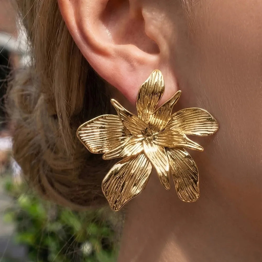 Flower Gold/Silver Earrings