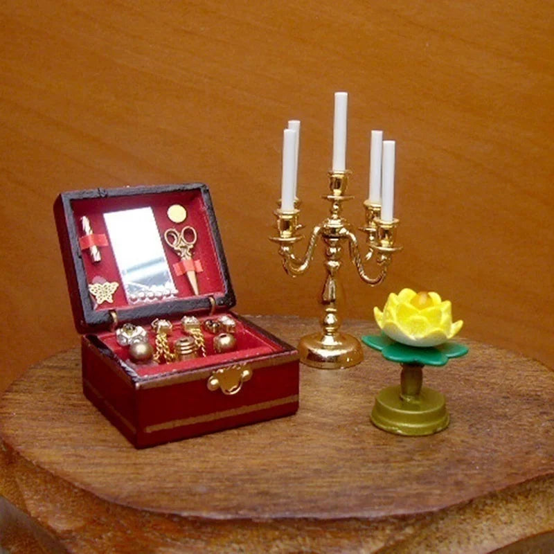 Miniature Jewellery Box Dollhouse Trinket