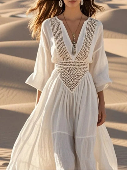 Boho Hollow Out Summer Dress
