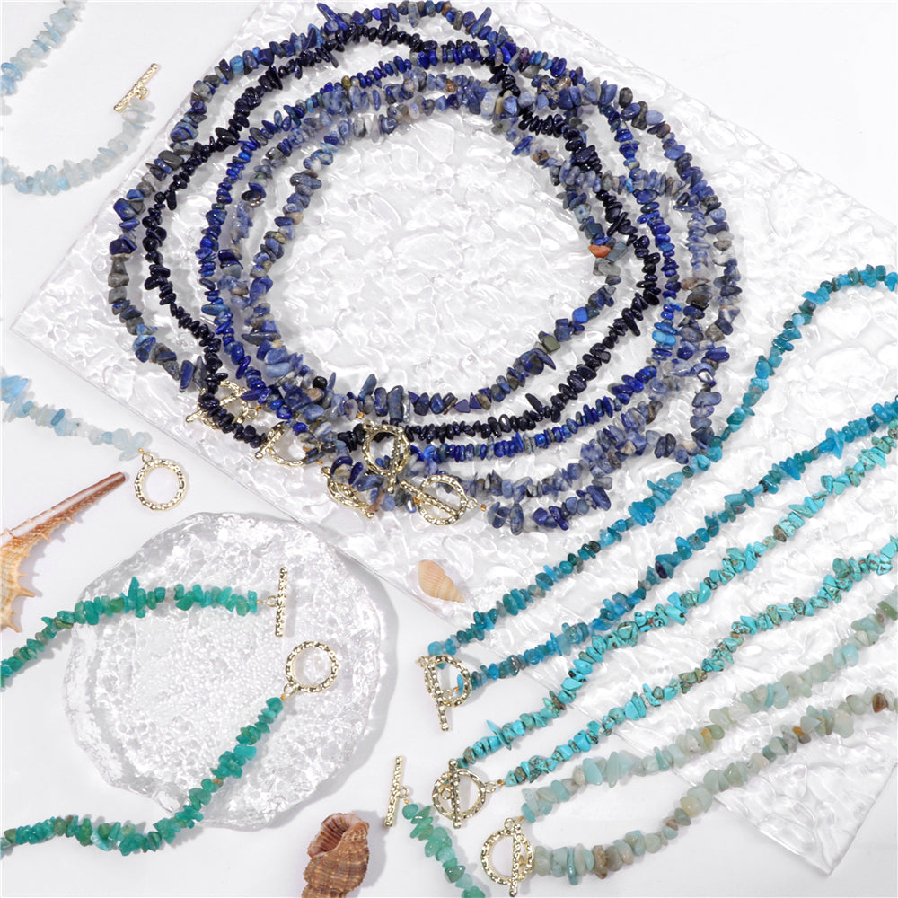 Healing Throat Chakra and Protective Crystal Necklaces