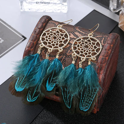 Feather Boho Earrings