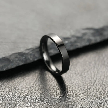 Black Matte Men's Ring