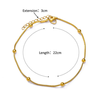 Waterproof Stainless Steel Anklets