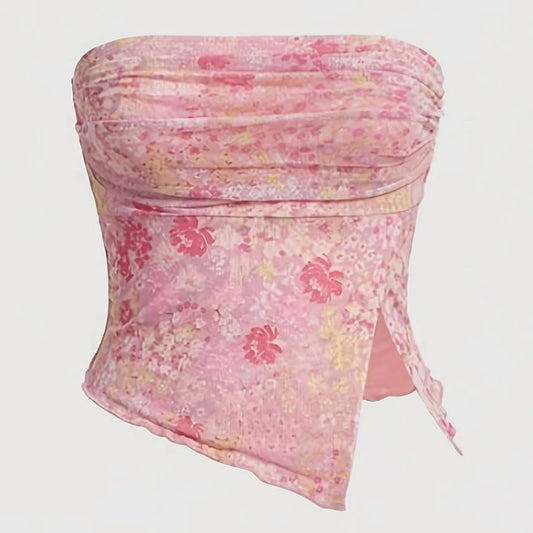 Pretty Floral Tube Top