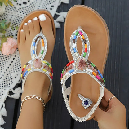 Colourful Beaded Sandals