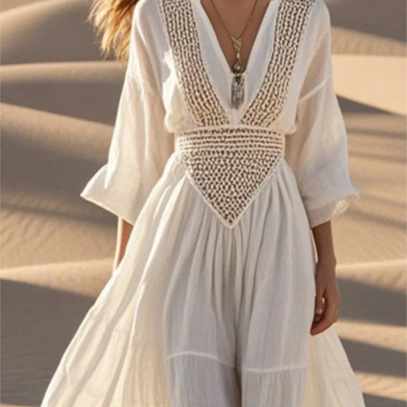 Boho Hollow Out Summer Dress
