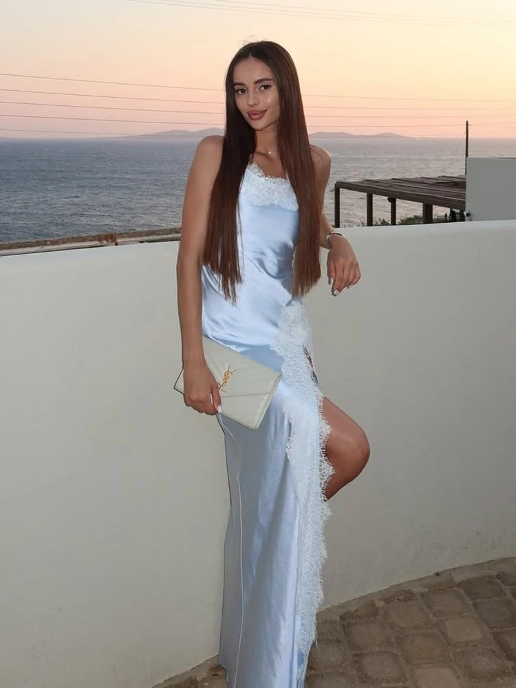 Satin Lace Dress
