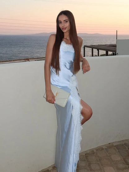 Satin Lace Dress