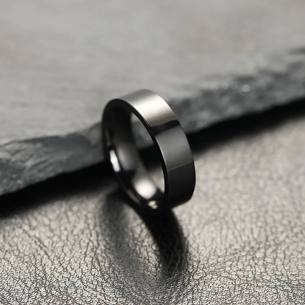 Black Matte Men's Ring