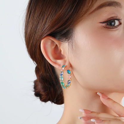 Colour Hoop Earrings