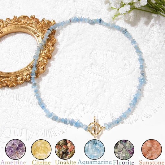 Healing Throat Chakra and Protective Crystal Necklaces